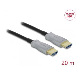 Cablu optic activ HDMI 4K60Hz HDR T-T 20m, Delock 85015