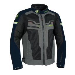 Geacă Moto de Vară din Textil BERING BAMAKO · Negru / Albastru / Gri