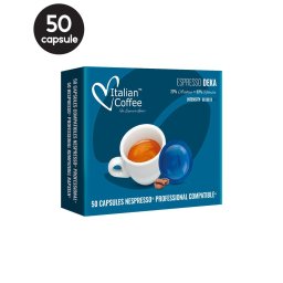 50 Capsule Italian Coffee Deka - Compatibile Nespresso Professional