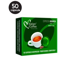 50 Capsule Italian Coffee Arabica - Compatibile Nespresso Professional