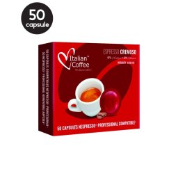 50 Capsule Italian Coffee Cremoso - Compatibile Nespresso Professional