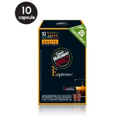10 Capsule Biodegradabile Caffe Vergnano Espresso Napoli - Compatibile Nespresso