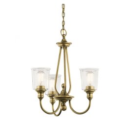 Lustra Kichler Waverly, D:56 cm, 3x60W E27, finisaj alama, KL-WAVERLY3-NBR