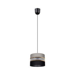Lustră pe cablu CORAL 1xE27/60W/230V negru-gri
