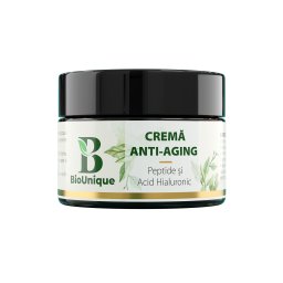 Cremă Anti-Aging cu Peptide, Acid Hialuronic și Coenzima Q10 - 50 ml