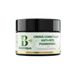 Cremă corectoare Anti-Pete Pigmentare cu Arbutina și Acid Kojic – 50 ml