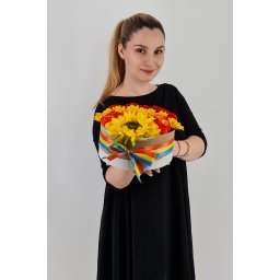 Set cadou , Trandafiri sapun , Cutie rotunda , floarea soarelui 2!