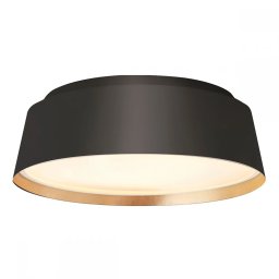 Plafoniera Asher by Ellen DeGeneres, 3xE14, D:36,8 cm, H:11,9 cm, negru, FE-ASHER-3F-MB