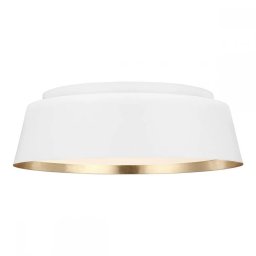 Plafoniera Asher by Ellen DeGeneres, 3xE14, D:36,8 cm, H:11,9 cm, alb, FE-ASHER-3F-WHT