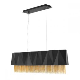 Candelabru design Zuma, L:110 cm, 6xE27, finisaj negru, auriu, HK-ZUMA-ISLE-SBG