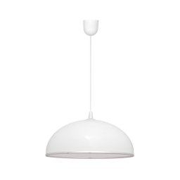 Lustră pe lanț CIRCLE 1xE27/15W/230V albă