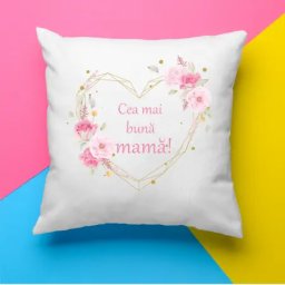 Perna personalizata cu textul Cea mai buna mama!