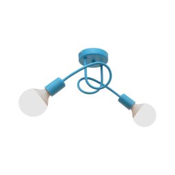 Lustr pentru copii OXFORD 2xE27/15W/230V albastru