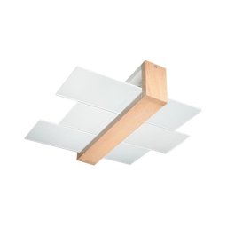Plafonieră FENIKS 2 2xE27/60W/230V natural lemn