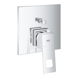 Baterie dus cu doua iesiri Grohe Eurocube, fara corp incastrat, crom-24062000
