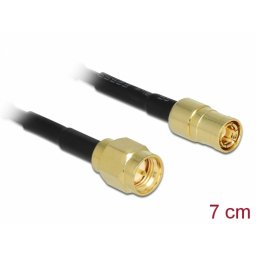 Cablu antena SMA plug la SMB Plug 70mm, Delock 88474