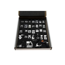 Set universal 32 picioruse pentru masina cusut cutie carton