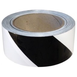 Banda adeziva de marcare alb/negru 50mm x 33m, OPG