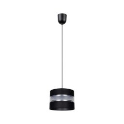 Lustră pe cablu CORAL S 1xE27/60W/230V negru