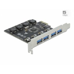 PCI Express x1 cu 4 x USB 3.2-A Gen 1, Delock 90509