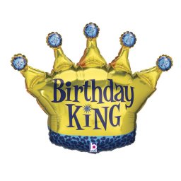 Balon folie Coroana Little King Micul Rege 91 cm