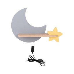 Aplică LED cu raft pentru copii MOON LED/5W/230V