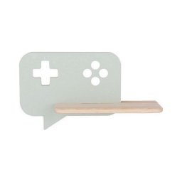 Aplică LED cu raft pentru copii CONSOLE LED/5W/230V verde