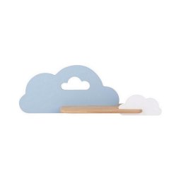 Aplică LED cu raft pentru copii CLOUD LED/5W/230V albastru/alb