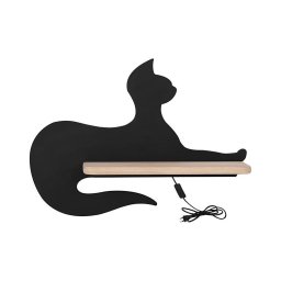 Aplică LED cu raft pentru copii BLACK CAT LED/5W/230V