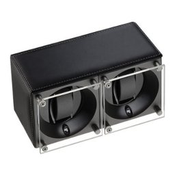 Dispozitiv de intoarcere pt. 2 ceasuri Swiss Kubik - Black Leather