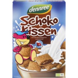 Cereale pernute umplute cu ciocolata bio 375g Dennree