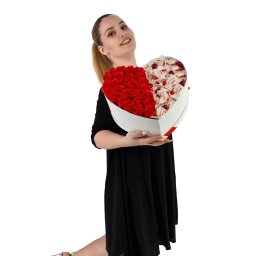 Set cadou , Trandafiri sapun , Inima mare , Raffaelo!