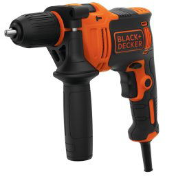 Masina gaurit, cu percutie, Black and Decker, BEH710K, cu fir, 230 V, 0-2.800 rpm