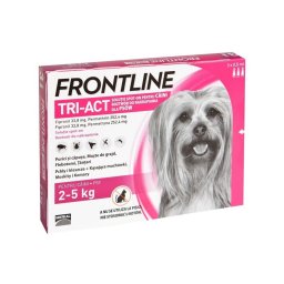 Pipete Antiparazitare pentru Caini, Frontline Tri-Act XS (2-5 kg) - 3 pipete