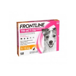 Pipete Antiparazitare pentru Caini, Frontline Tri-Act S (5-10 kg) - 3 pipete