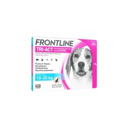 Pipete Antiparazitare pentru Caini, Frontline Tri-Act M (10-20 kg) - 3 pipete