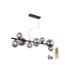 Globo 56133-9H - Lustră LED pe cablu RIHA 9xG9/3W/230V