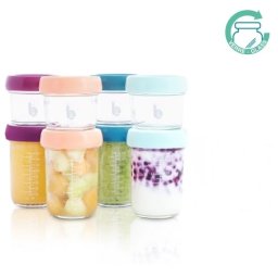 Set 8 boluri gradate din sticla, 100 ml / 220 ml