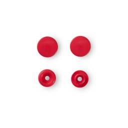 capse plastic (30 perechi) de 12,4 mm rosu Prym
