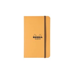 Carnet nedatat A5+, 60 file, matematică Rhodia Unlimited, orange