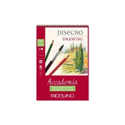 Bloc desen Accademia Disegno, A4, cu spira, Fabriano