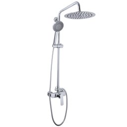 Coloana baie dus cu baterie , para superioara rotunda 30 cm