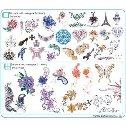 Stick USB No.12 cu broderie decorativa Brother BLECUSB12