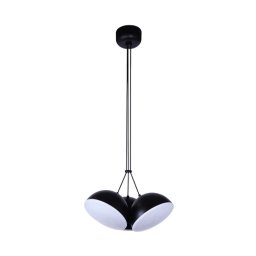Suspensie Crowd 3, H:182 cm D:87 cm, 60W LED, 3000 lumeni, finisaj negru
