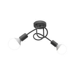Lustr pentru copii OXFORD 2xE27/15W/230V, gri, montaj plafonieră