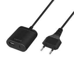 Incarcator priza 1 x USB-A + 1 x USB-C 12W, Logilink PA0256