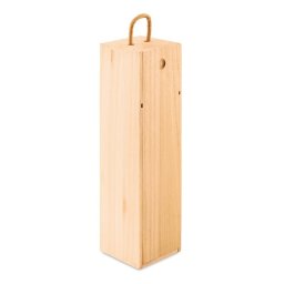 Cutie din lemn paulownia, pentru 1 sticla de vin, Everestus, VXCV01, natur