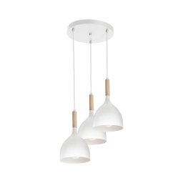 Lustră pe cablu NOAK WOOD 3xE27/60W/230V