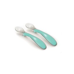 Set 2 lingurite silicon Nuvita - cool green