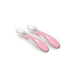 Set 2 lingurite silicon Nuvita - cool pink